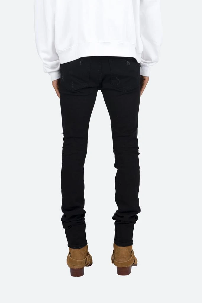 商品MNML|X165 Paisley Skinny Denim - Black/Black,价格¥286,第4张图片详细描述