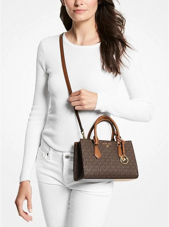 商品Michael Kors|MK Valerie小号徽标老化单肩包,价格¥727,第3张图片详细描述