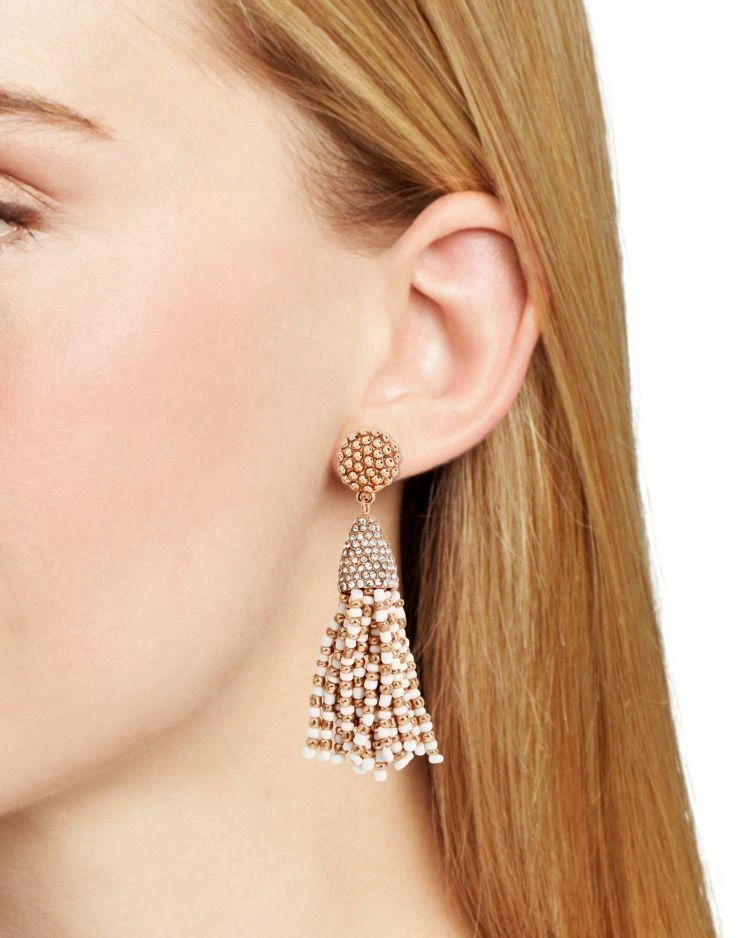 商品BAUBLEBAR|Two-Tone Mini Tassel Drop Earrings,价格¥153,第2张图片详细描述