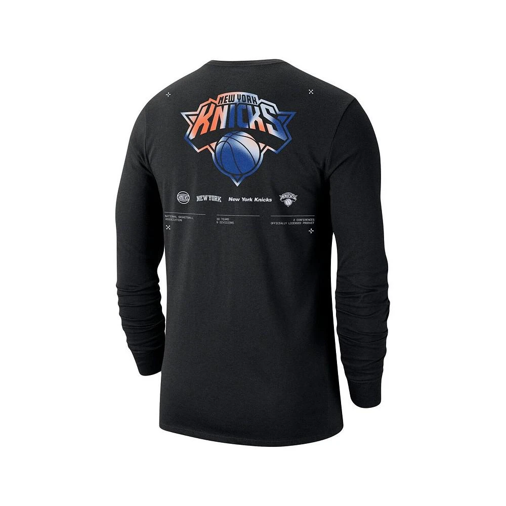 商品NIKE|Men's Black New York Knicks Essential Air Traffic Control Long Sleeve T-shirt,价格¥247,第3张图片详细描述