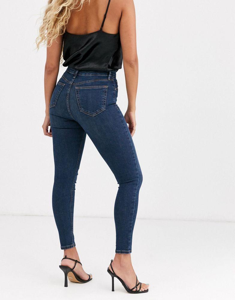 Topshop Jamie jeans in indigo商品第2张图片规格展示
