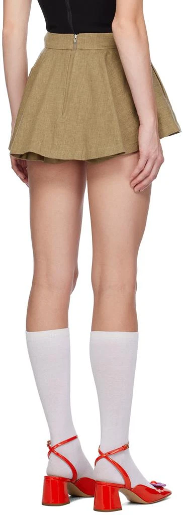 商品pushBUTTON|SSENSE Exclusive Beige Skort,价格¥1661,第3张图片详细描述