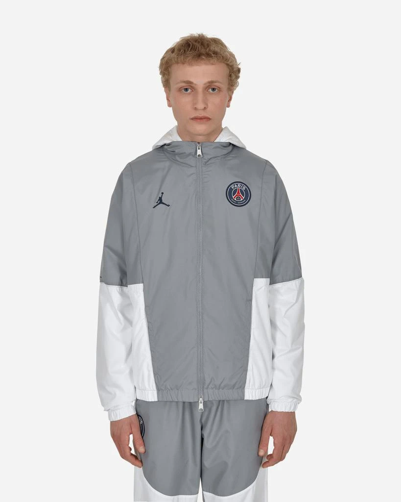 商品Jordan|Paris Saint-Germain Woven Jacket Grey,价格¥431,第1张图片