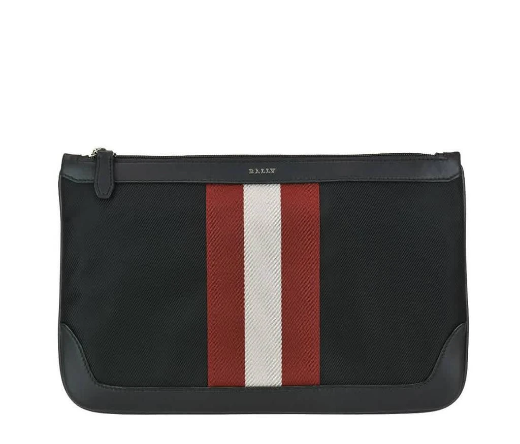 商品Bally|Bally Black Techno Nylon Cayard Clutch Bag,价格¥1696,第1张图片