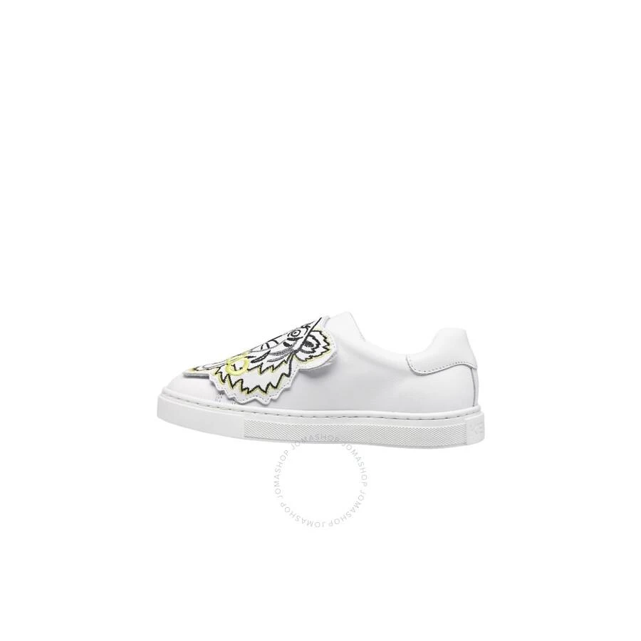 商品Kenzo|Girls White Tiger Icon Slip-On Sneakers,价格¥730,第3张图片详细描述