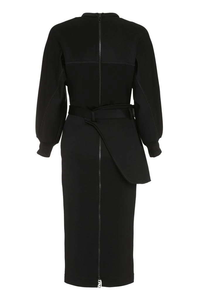商品Fendi|Fendi Belted Long-Sleeved Midi Dress,价格¥12614,第2张图片详细描述