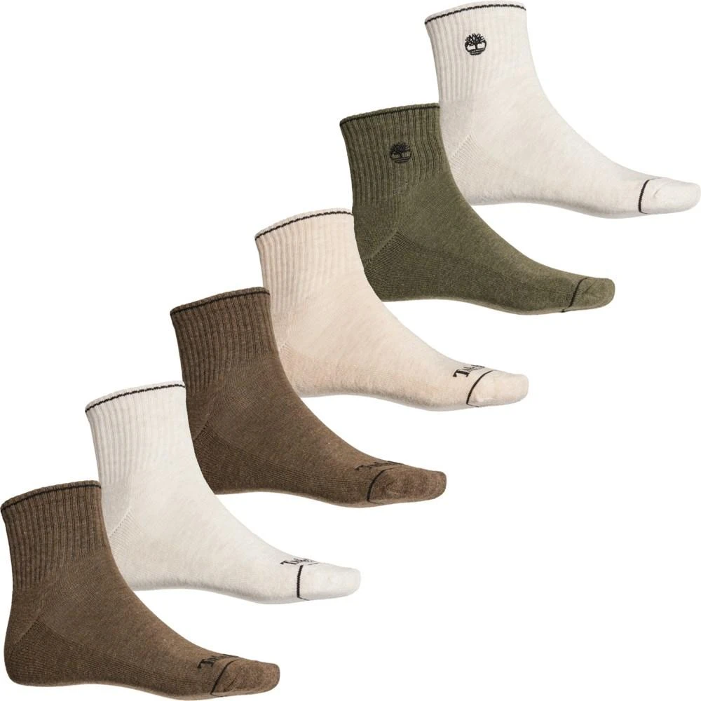 商品Timberland|Timberland Performance Cushioned Socks - 6-Pack, Quarter Crew (For Men),价格¥81,第1张图片详细描述