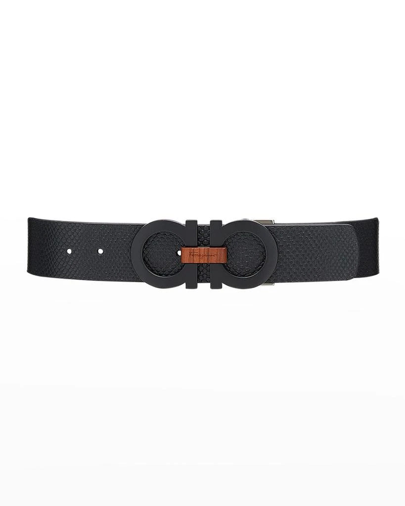 商品Salvatore Ferragamo|Men's Gancini Reversible Leather Belt,价格¥2418,第1张图片