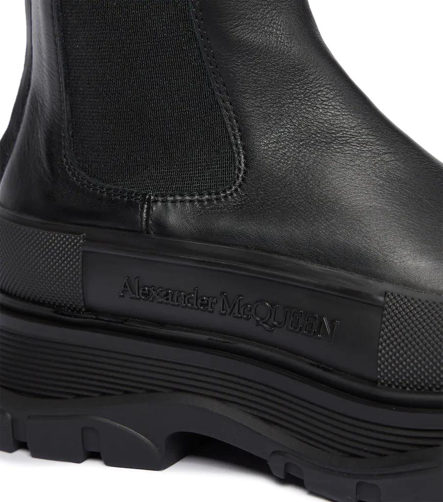 Tread leather knee-high boots商品第6张图片规格展示