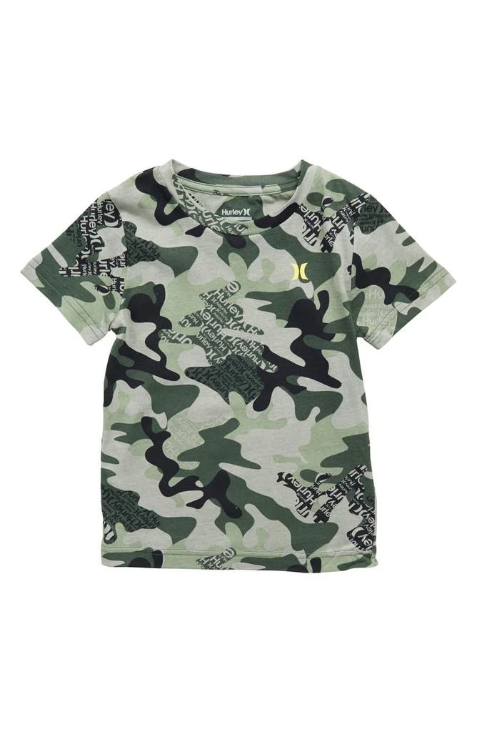 商品Hurley|Kids' Camo Wordmark T-Shirt,价格¥108,第1张图片