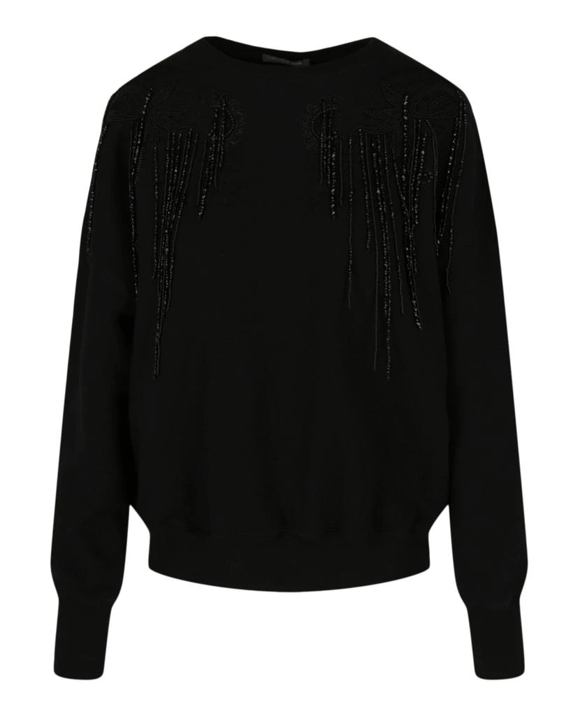 商品Alexander McQueen|Beads and Lace Sweatshirt,价格¥1720,第1张图片