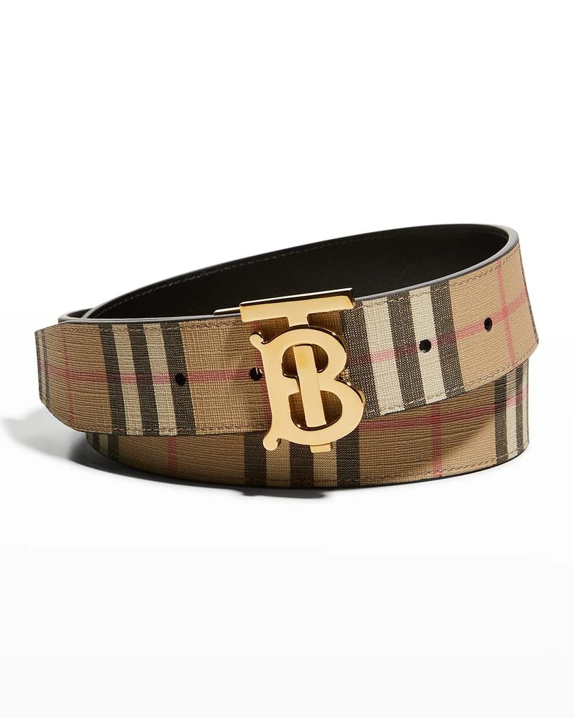 商品Burberry|Men's TB-Buckle Reversible Belt,价格¥4480,第1张图片