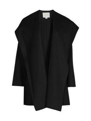 商品Vince|Hooded Wool Blend Wrap Coat,价格¥2193,第5张图片详细描述