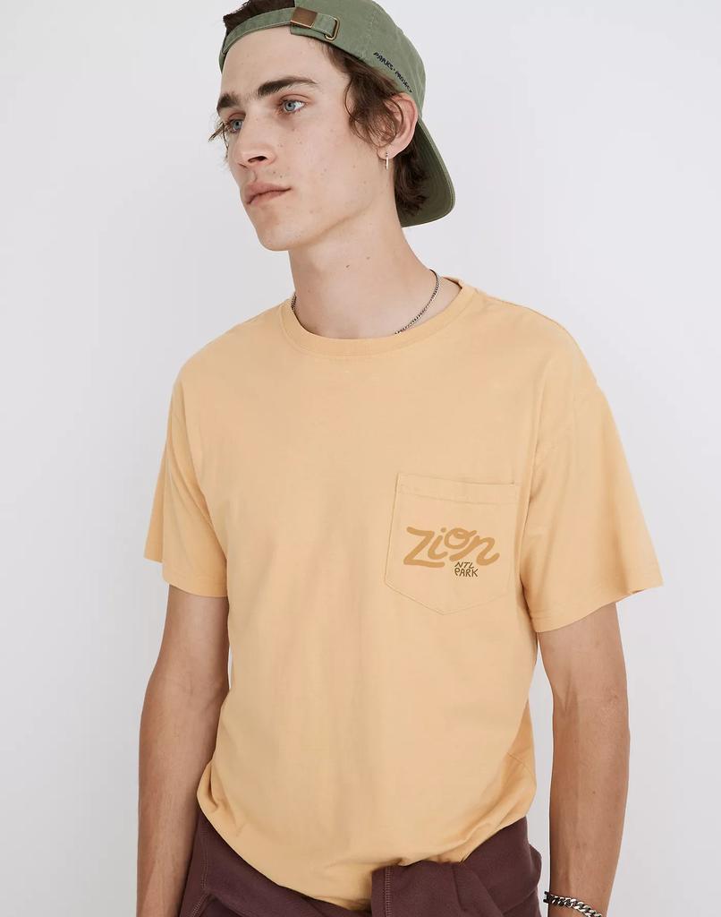 商品Madewell|Madewell x Parks Project Zion Organic Cotton Pocket Tee,价格¥215,第4张图片详细描述