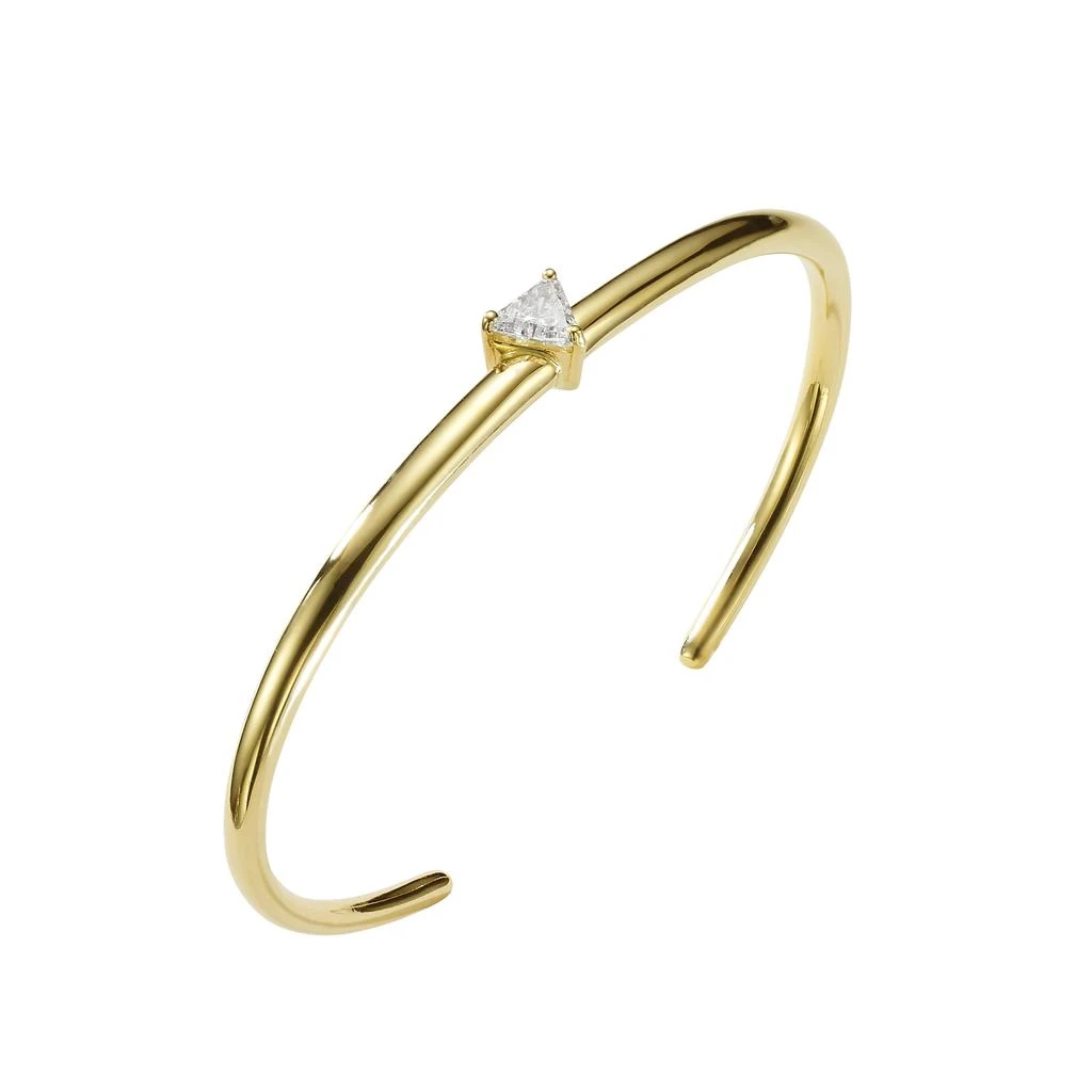 商品AME|Âme Trio 18K Yellow Gold, Lab-Grown Diamond 0.55ct. tw. Single Wrist Cuff Bracelet,价格¥20548,第1张图片