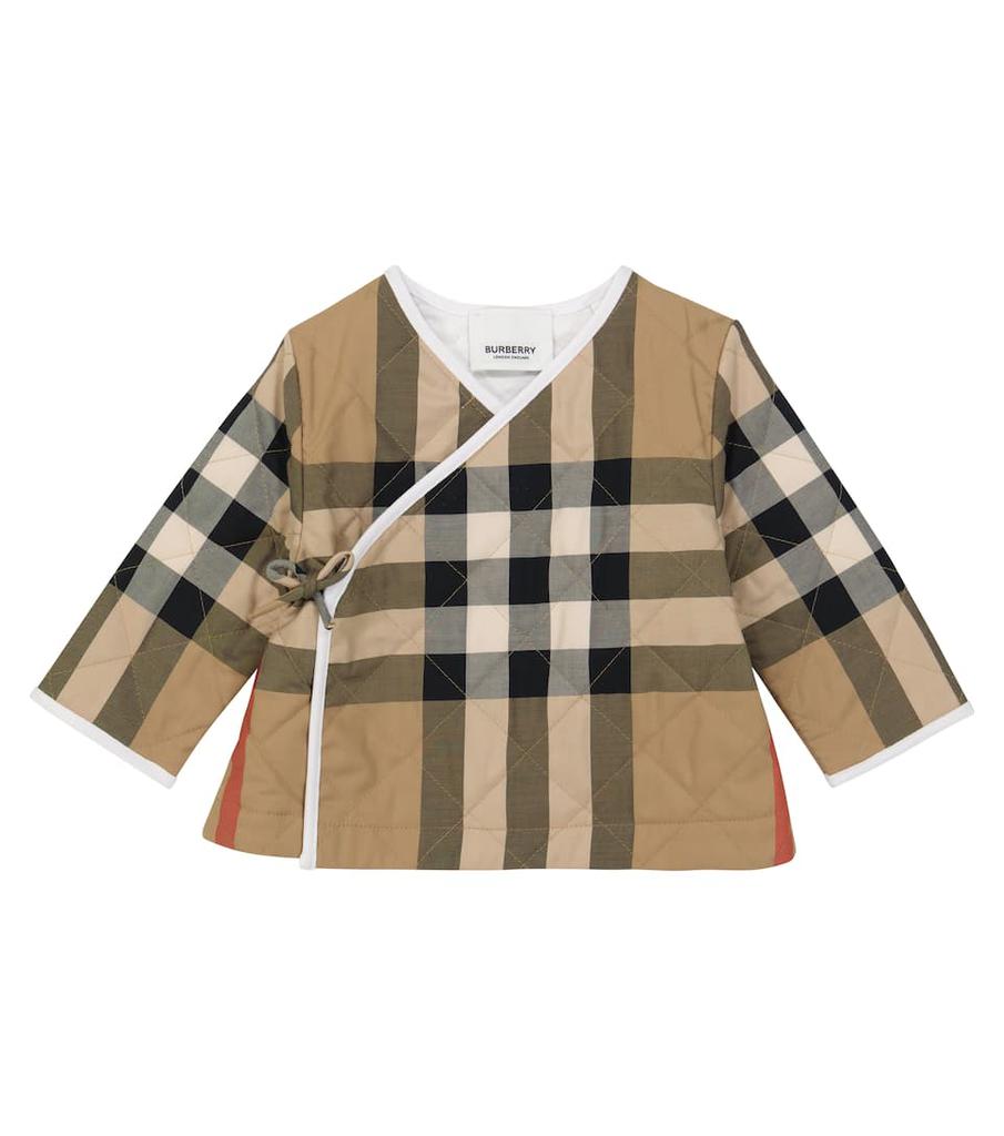 Baby Vintage Check quilted jacket商品第1张图片规格展示