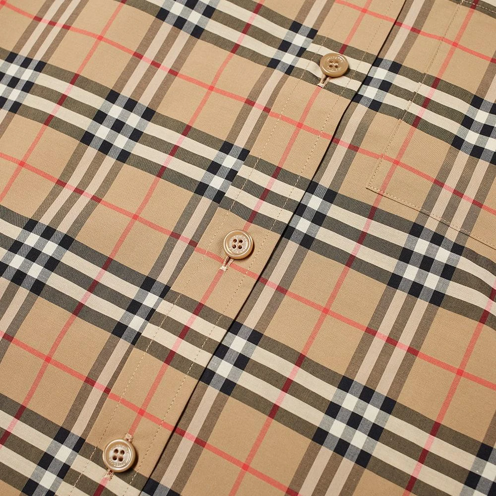 商品Burberry|Burberry Short Sleeve Simpson Check Shirt,价格¥3120,第2张图片详细描述