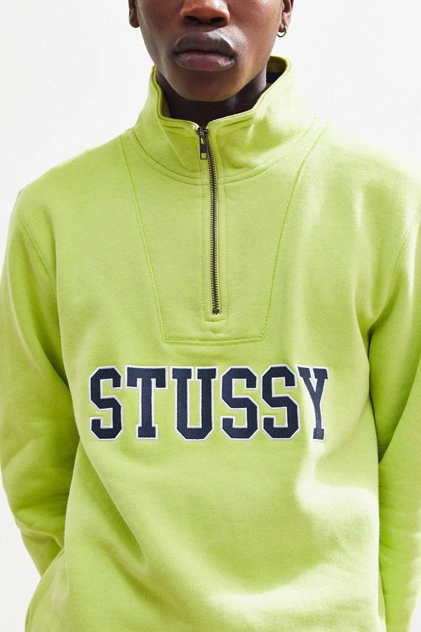 商品STUSSY|Stussy Half-Zip Contrast Sweatshirt,价格¥604,第2张图片详细描述