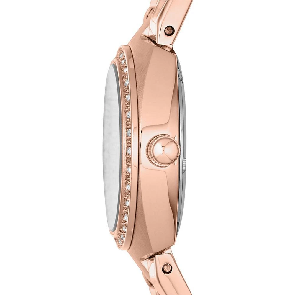 商品Fossil|Women's Serena Rose Gold-Tone Stainless Steel Bracelet Watch 28mm AM4508,价格¥701,第2张图片详细描述