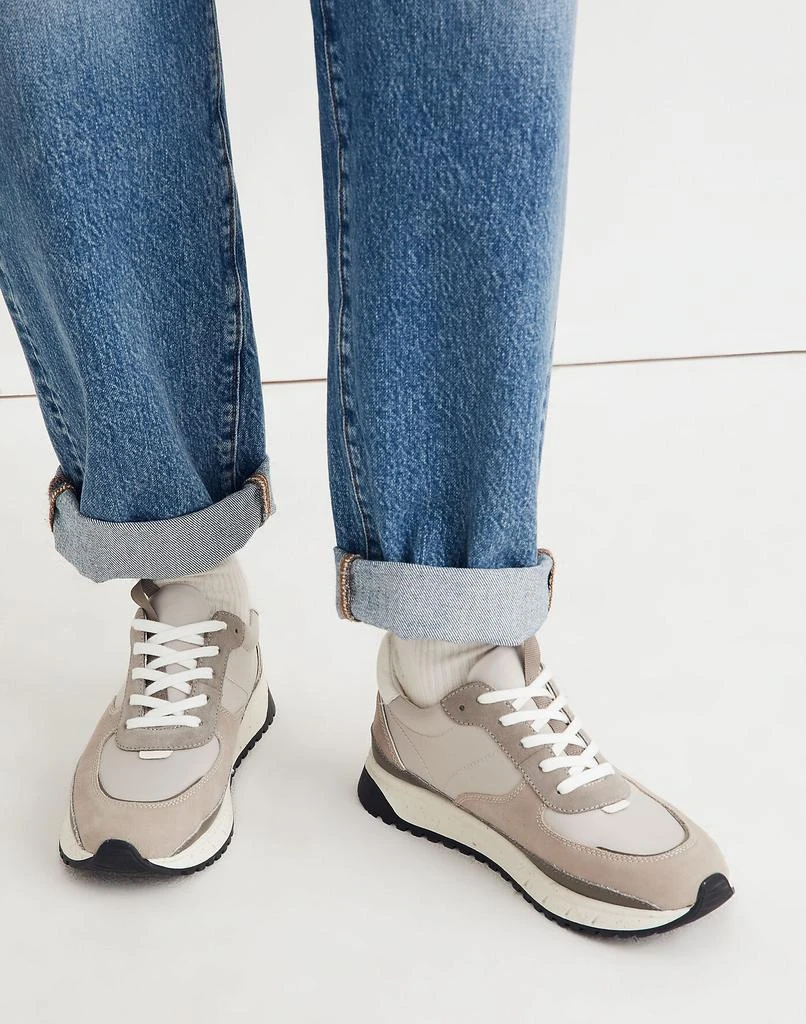 商品Madewell|Kickoff Trainer Sneakers in Leather and (Re)sourced Nylon,价格¥317,第4张图片详细描述