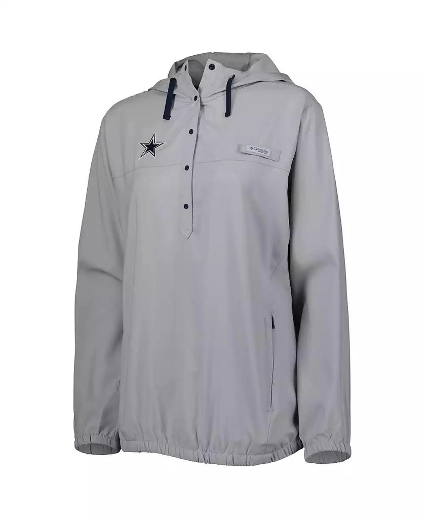 商品Columbia|Women's Gray Dallas Cowboys Tamiami Omni-Shade Pullover Hoodie Jacket,价格¥530,第4张图片详细描述