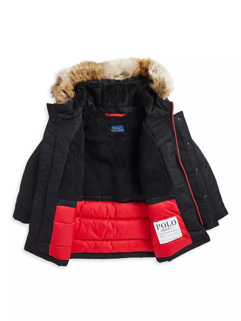 商品Ralph Lauren|Little Boy's Faux-Fur-Trim Down Parka,价格¥1395,第2张图片详细描述