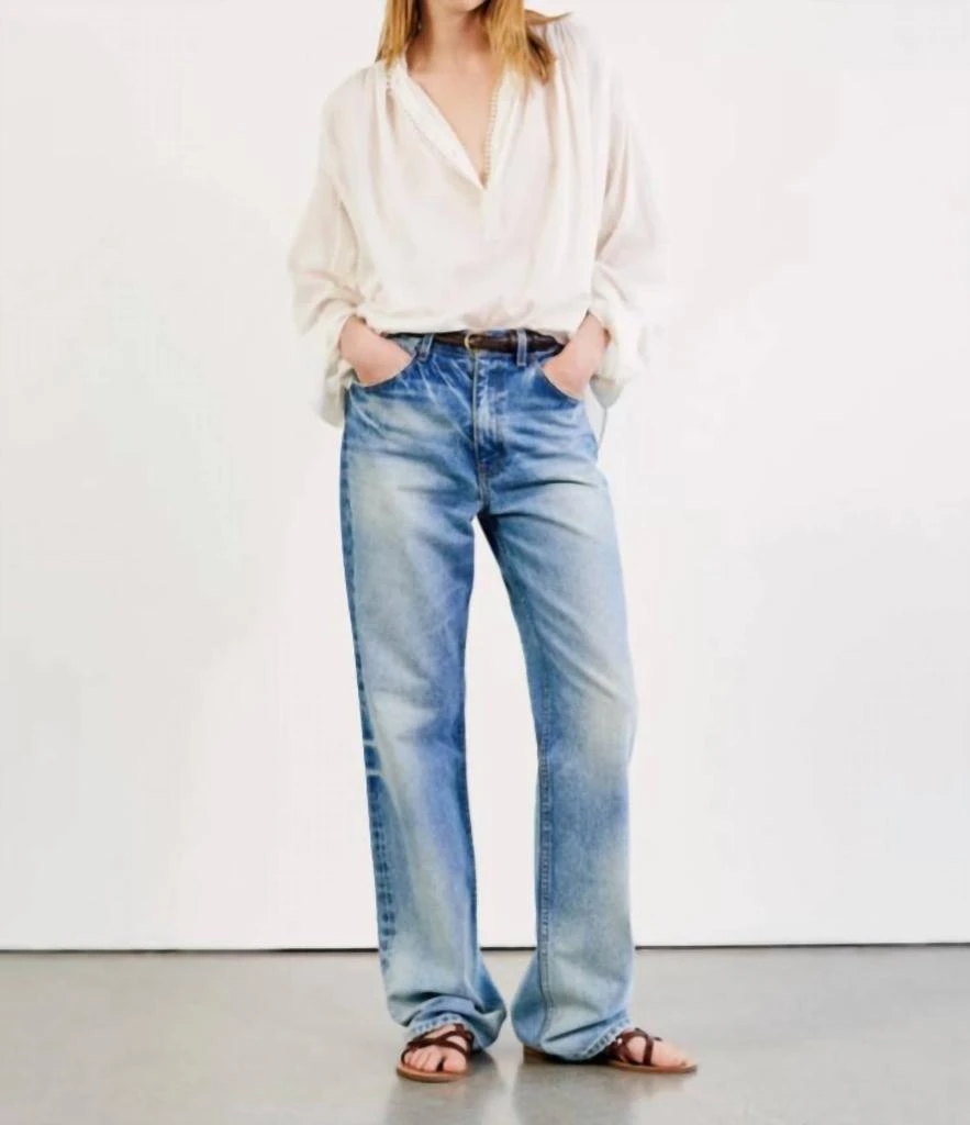 商品Nili Lotan|Women's Mitchell Jeans In Simon Wash,价格¥2070,第2张图片详细描述
