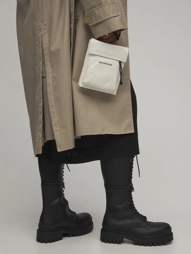 商品Balenciaga|Small Explorer Leather Pouch W/ Strap,价格¥6196,第2张图片详细描述