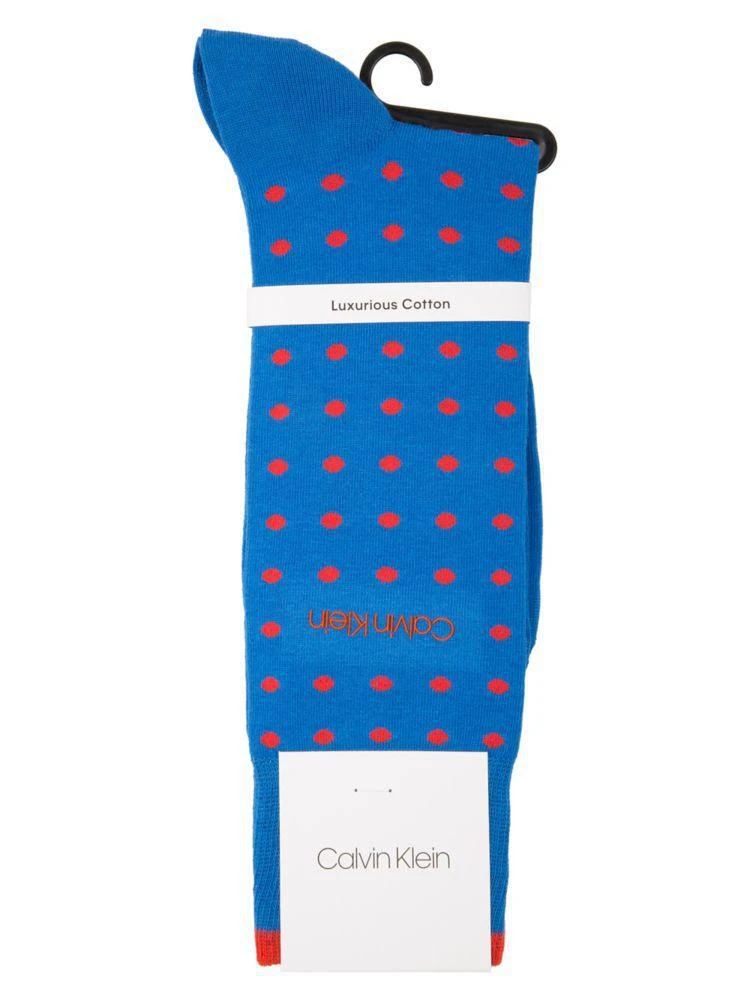 商品Calvin Klein|All Over Dots Crew Socks,价格¥43,第2张图片详细描述