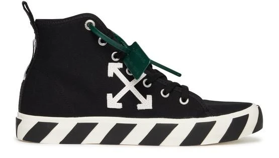 商品Off-White|Mid top vulcanized 帆布运动鞋,价格¥2867,第1张图片