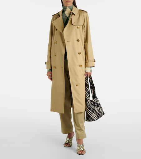 商品Burberry|Waterloo棉质华达呢风衣,价格¥26418,第2张图片详细描述