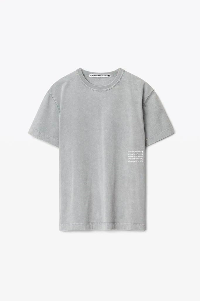 商品Alexander Wang|ACID WASH TEE IN HIGH TWIST JERSEY,价格¥942,第3张图片详细描述