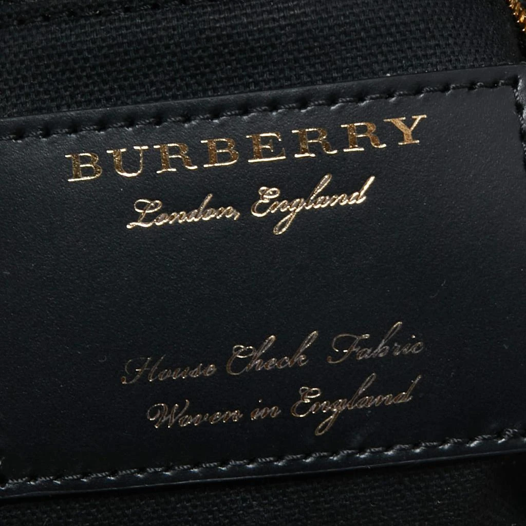 Burberry Lilac/Beige Leather and House Check Canvas Baby Banner Tote 商品