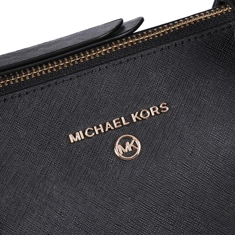 迈克·科尔斯 MICHAEL KORS MK女包 MOMAD系列女士皮革手提斜挎包小号 黑色 30T0GNXT1L BLACK商品第5张图片规格展示