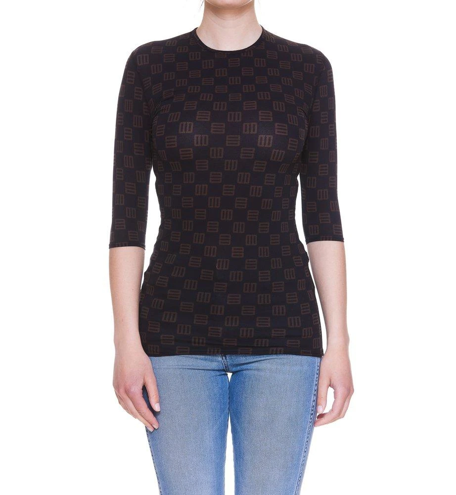 商品Ambush|Ambush Monogram-Print Crewneck T-Shirt,价格¥1346,第1张图片