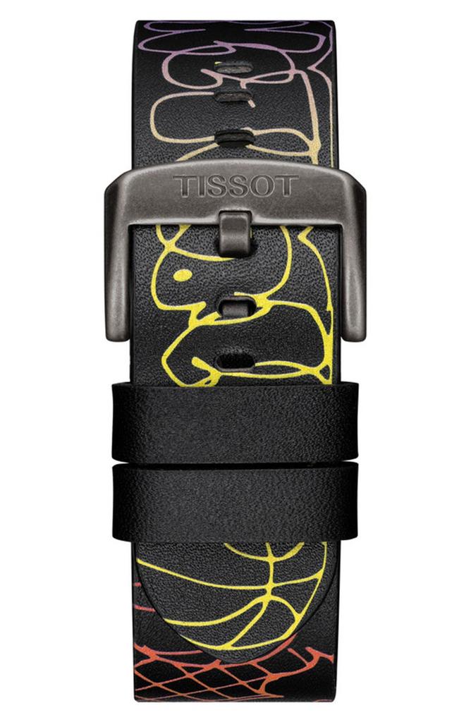 Men's Gent XL 3x3 Street Basketball Leather Strap Watch, 42mm商品第6张图片规格展示