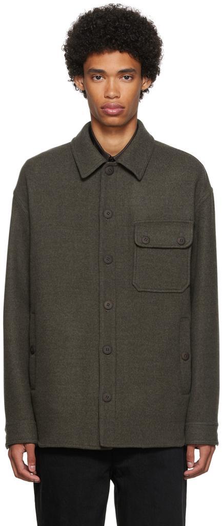 商品Giorgio Armani|Gray Virgin Wool Jacket,价格¥15739,第1张图片