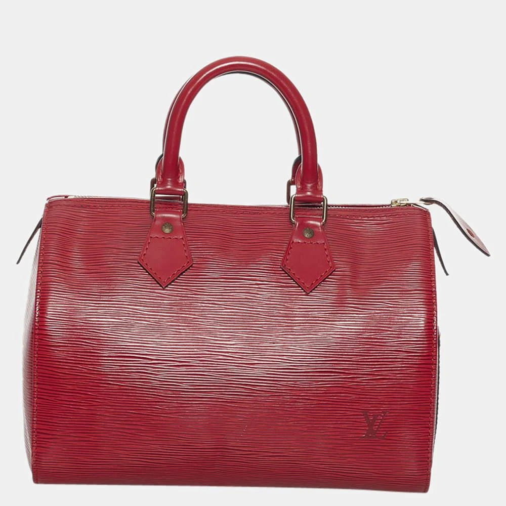 商品[二手商品] Louis Vuitton|Louis Vuitton Red Epi Speedy 25 Bag,价格¥4891,第1张图片