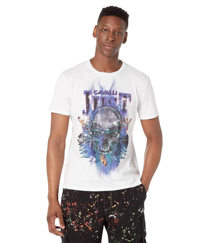 商品Just Cavalli|Queens T-Shirt with "Rock Skull" Graphic,价格¥1357,第1张图片