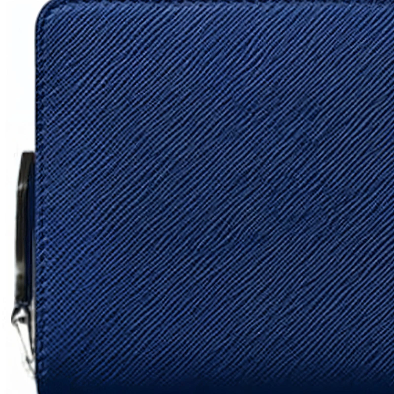 商品[国内直发] MontBlanc|万宝龙 匠心系列六角白星品牌标识拉链开合 牛皮革 手机包 男款 午夜蓝,价格¥2613,第7张图片详细描述