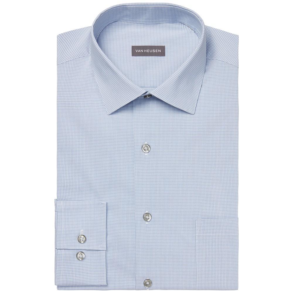 商品Van Heusen|Men's Big & Tall Classic/Regular-Fit Stain Shield Performance Stretch Check Dress Shirt,价格¥328,第5张图片详细描述