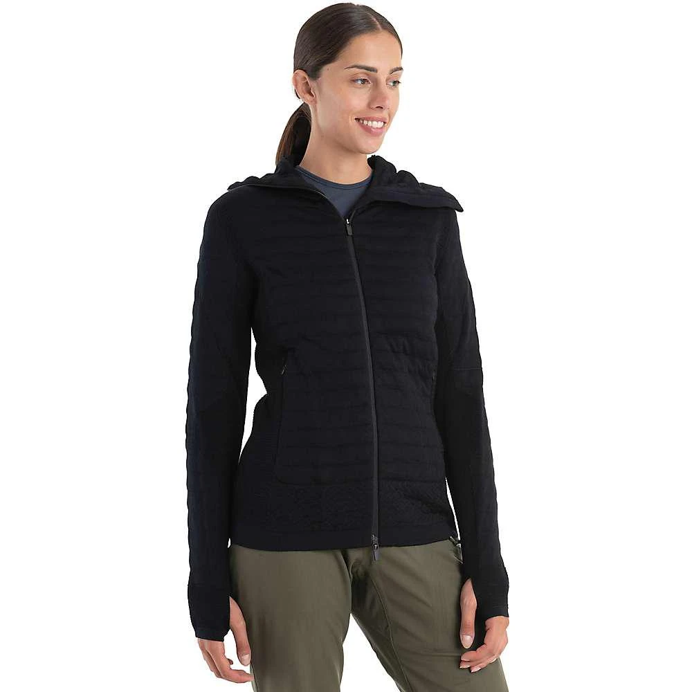 Icebreaker Women's Merino ZoneKnit Explore LS Zip Hoodie 商品