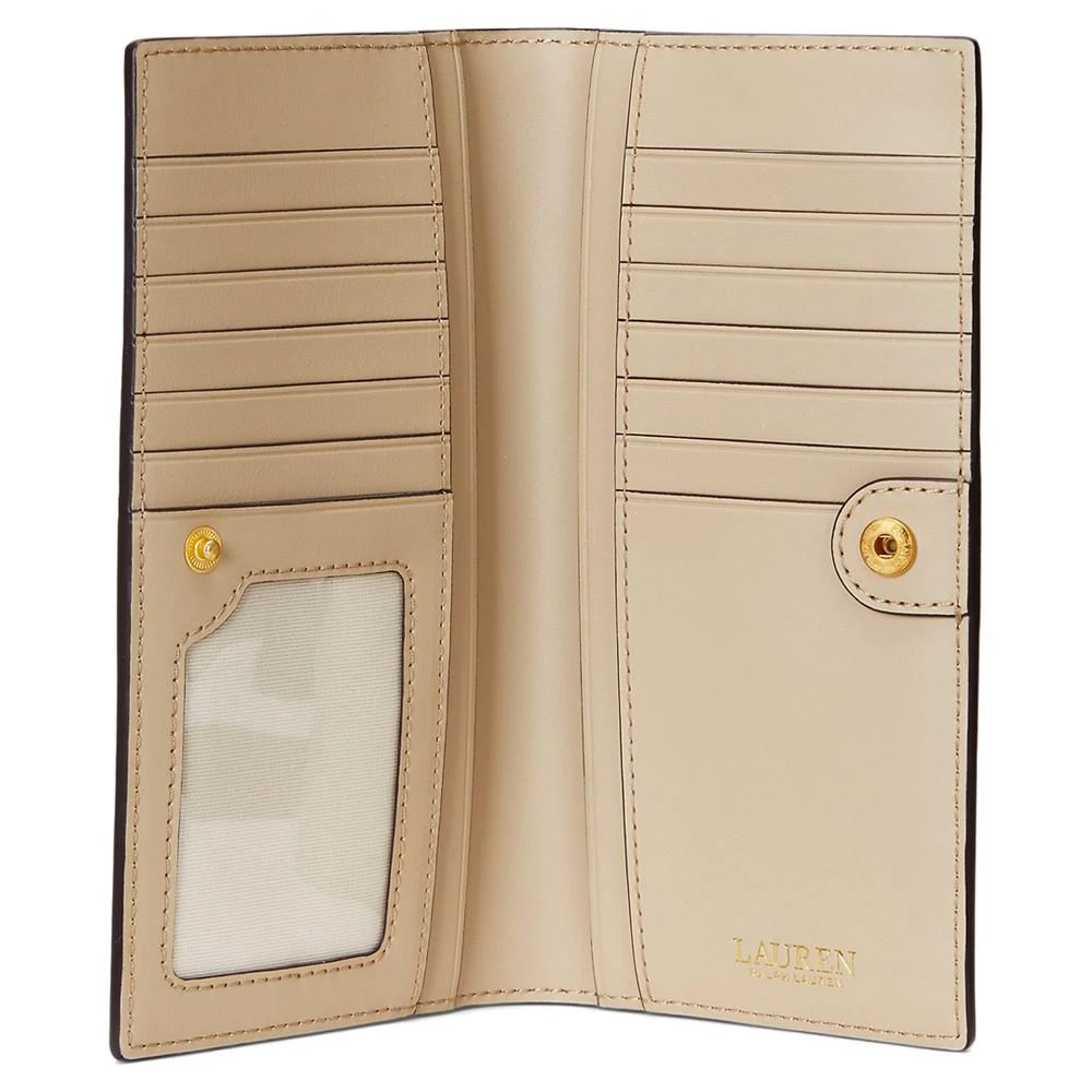 商品Ralph Lauren|Crosshatch Leather Slim Wallet,价格¥716,第3张图片详细描述
