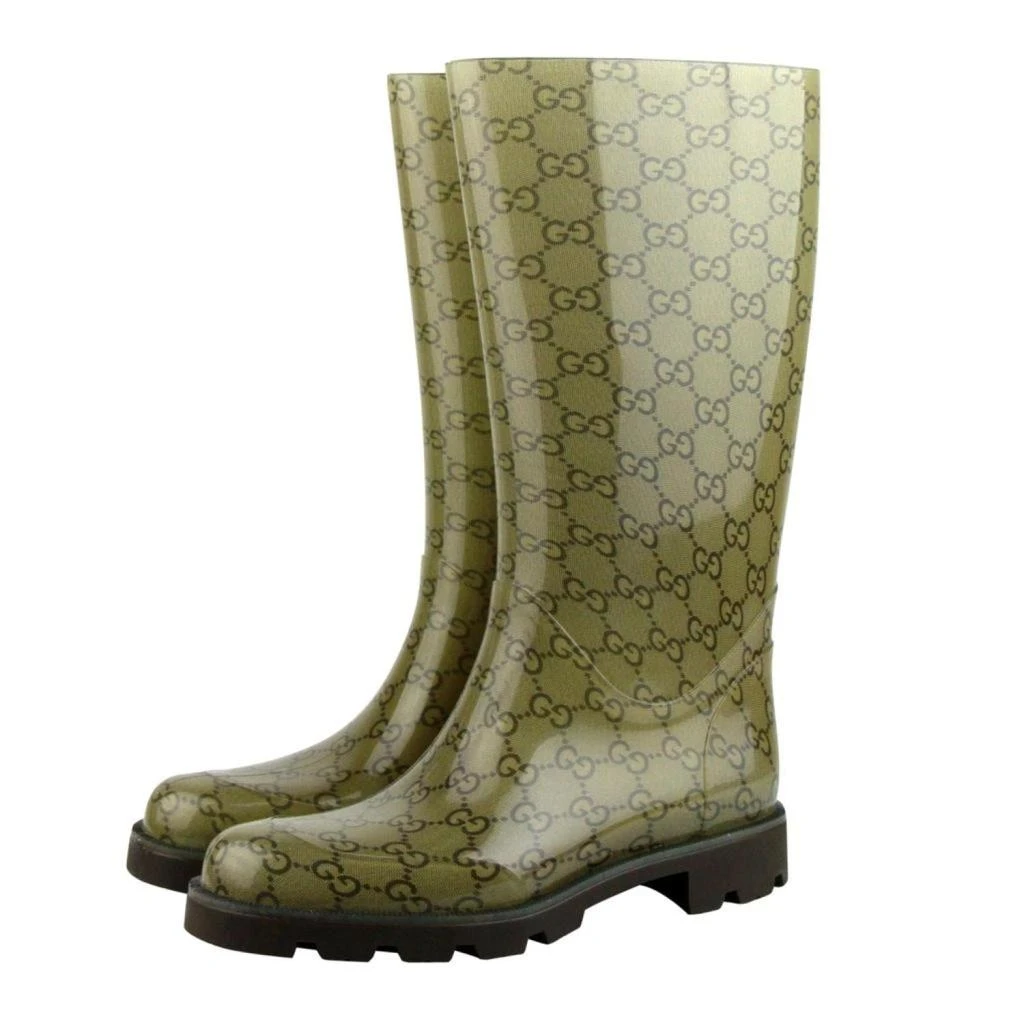 商品Gucci|Gucci Women's Guccissima Pattern Rubber Rain Boots,价格¥6113,第2张图片详细描述