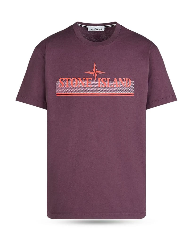 商品Stone Island|Striped Logo Tee,价格¥916,第1张图片详细描述