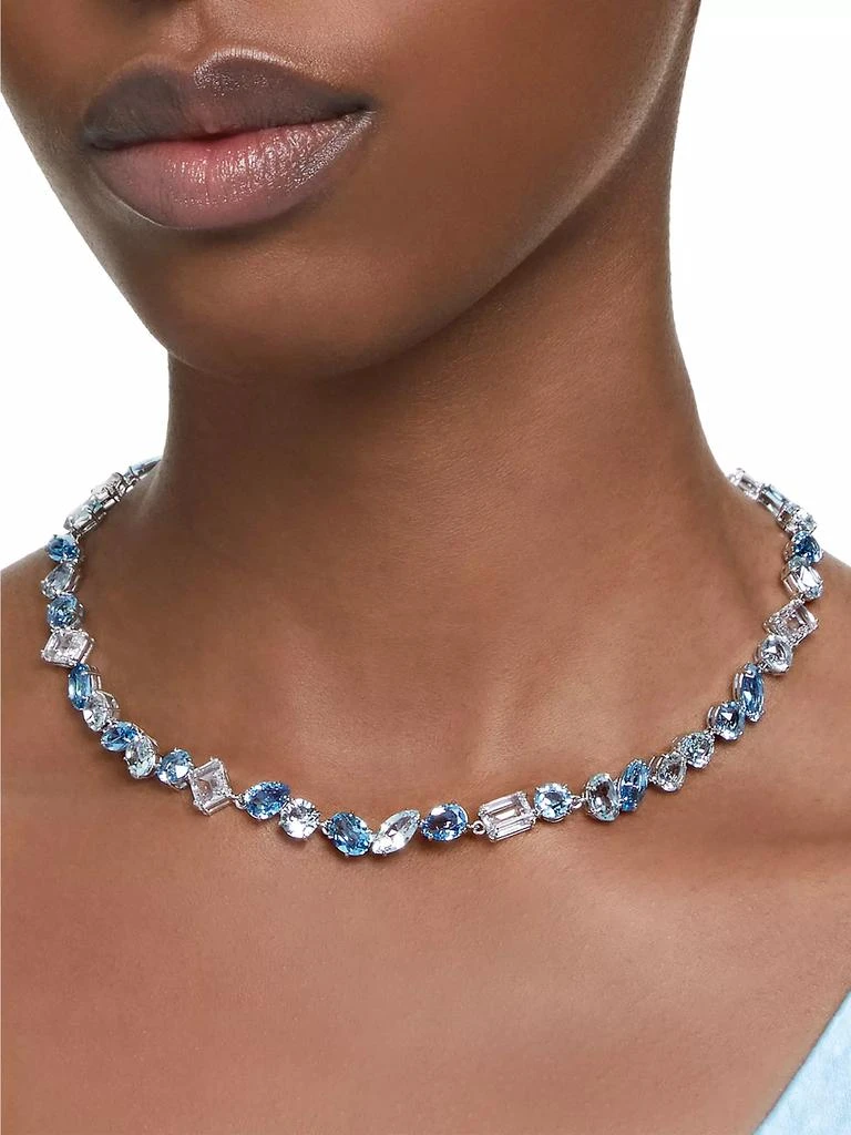 商品Swarovski|Gema Rhodium-Plated & Crystal Mixed-Cuts Necklace,价格¥3747,第2张图片详细描述