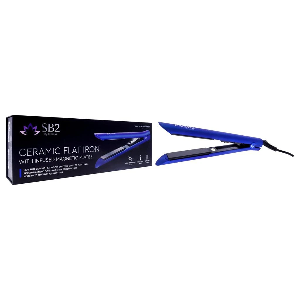 商品Sutra|Ceramic Flat Iron - Metallic Blue by Sutra for Unisex - 1 Pc Flat Iron,价格¥369,第1张图片