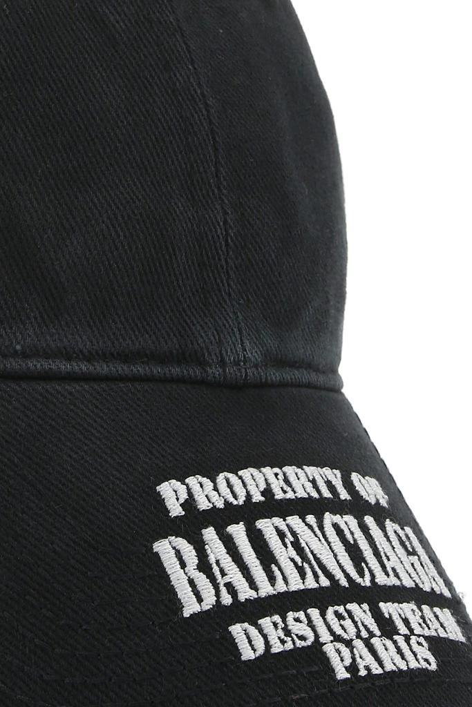 商品Balenciaga|Black denim baseball cap,价格¥2918,第3张图片详细描述