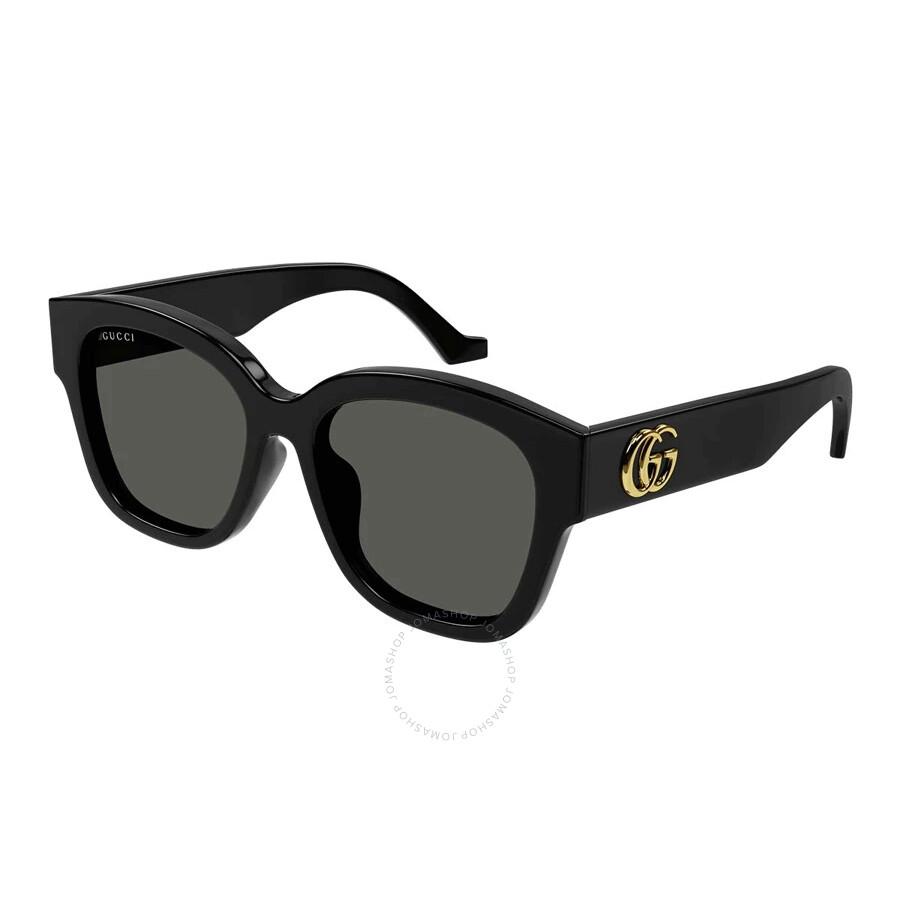 小物 GUCCI GG1550SK Gucci Grey Square Ladies Sunglasses GG1550SK 001 54