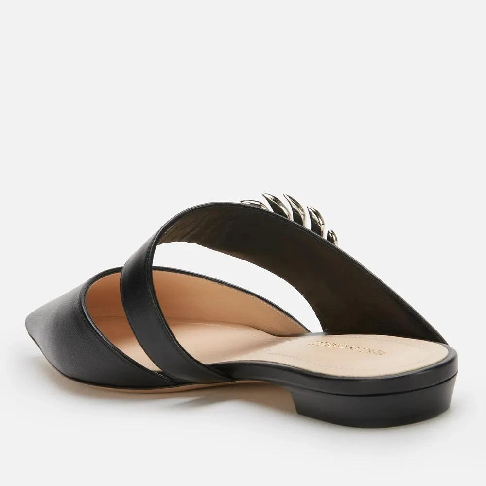 商品Nicholas Kirkwood|Nicholas Kirkwood Women's 10mm Monstera Leather Flat Mules,价格¥3315,第2张图片详细描述